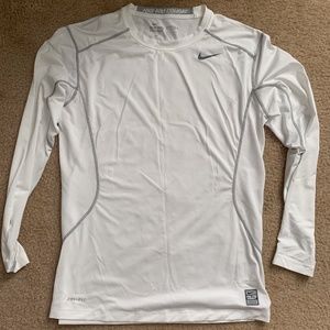 White Nike base layer